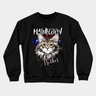 mainecoon mother Crewneck Sweatshirt